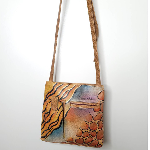 Anuschka Small Travel Companion: Premium Peacock Safari - Picture 1 of 10